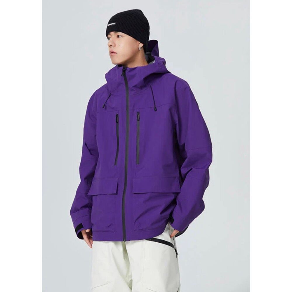 NWT Searipe SnowBound Mountain Snowboarding Waterproof Purple Jacket Men's M